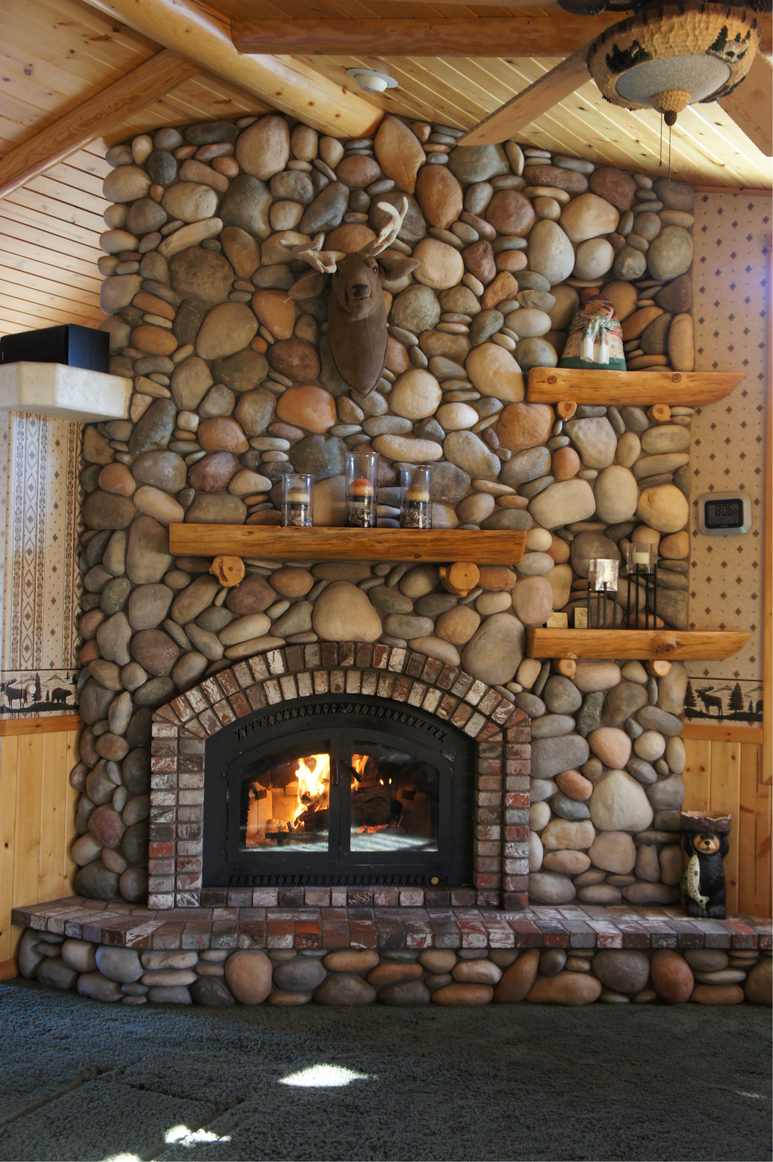 outdoor fireplace